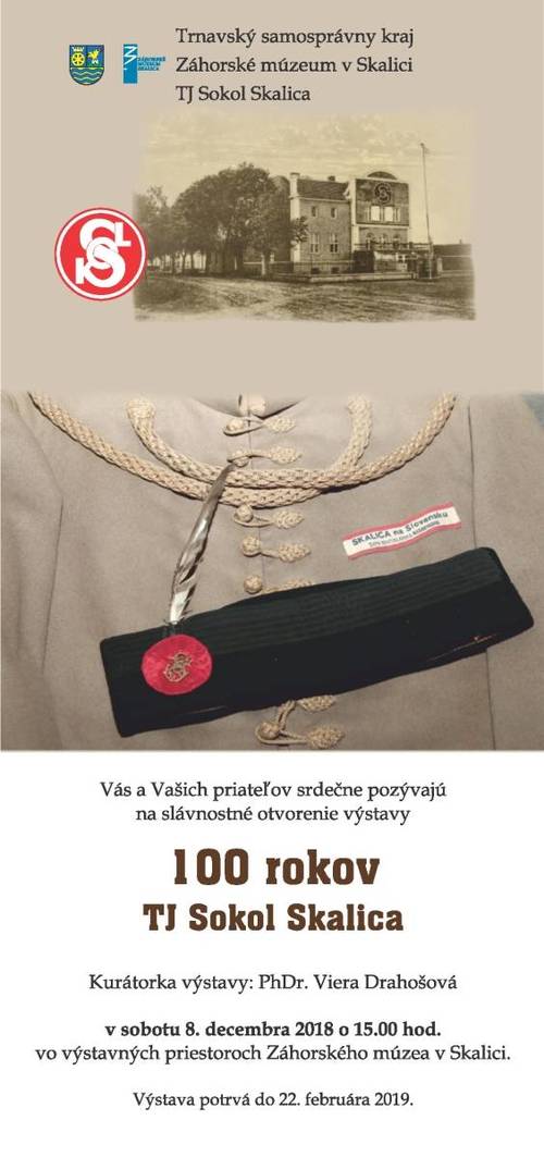 Plagát 100 rokov TJ Sokol Skalica