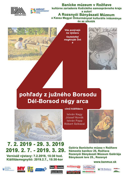 Plagát 4 pohľady z južného Boršodu