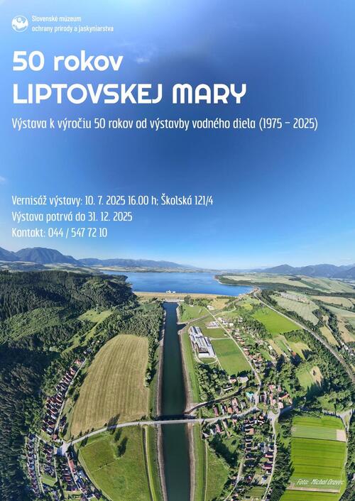 Plagát 50 rokov Liptovskej Mary
