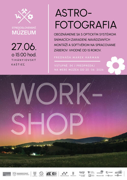 Plagát ASTROFOTOGRAFIA / workshop