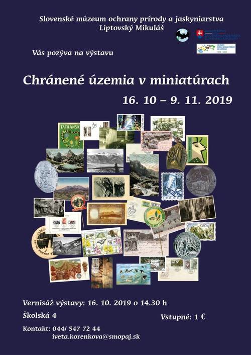 Plagát Chránené územia v miniatúrach