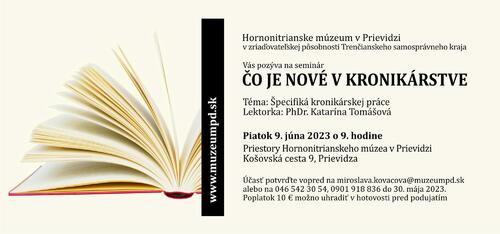 Plagát Čo je nové v kronikárstve