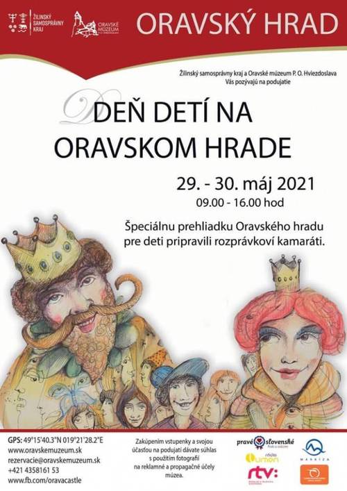 Plagát Deň detí na Oravskom hrade