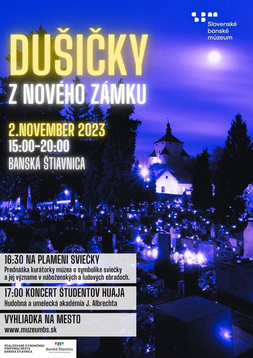 Plagát Dušičky z Nového zámku 2023