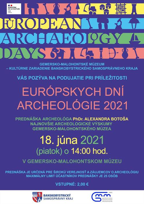 Plagát Európske dni archeológie