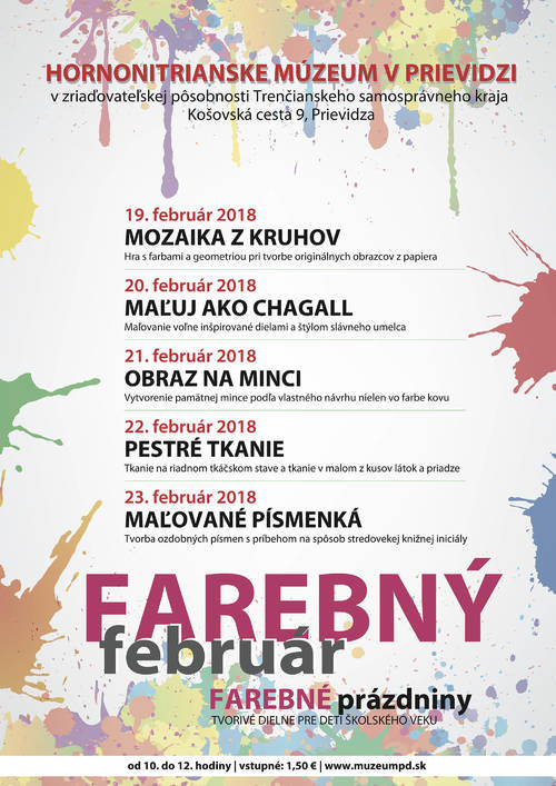 Plagát Farebný február: Farebné prázdniny