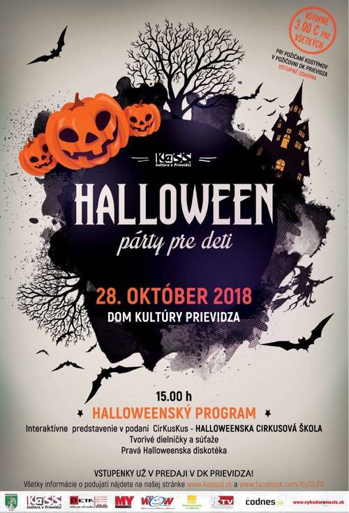 Plagát Halloween párty pre deti