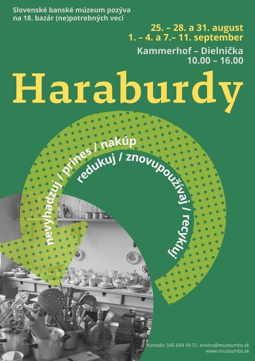 Plagát Haraburdy alebo bazár (ne)potrebných vecí 2021