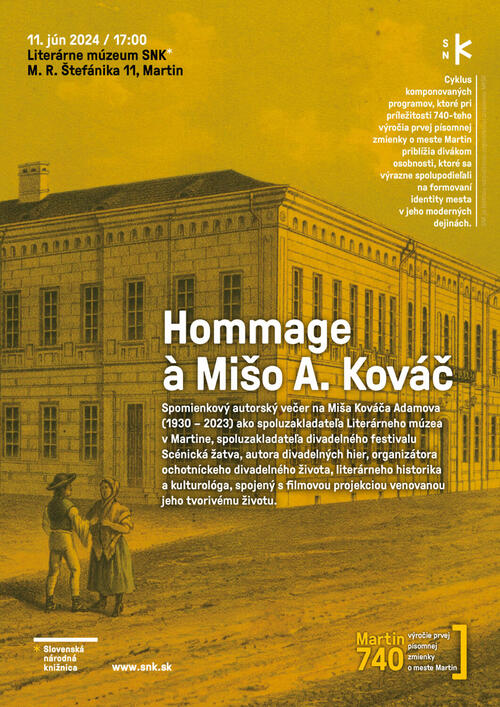Plagát Hommage á M. A. Kováč