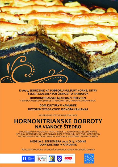 Plagát Hornonitrianske dobroty. Na Vianoce štedro