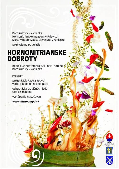 Plagát Hornonitrianske dobroty