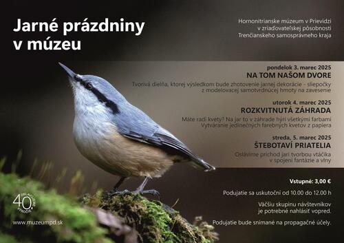 Plagát Jarné prázdniny v múzeu