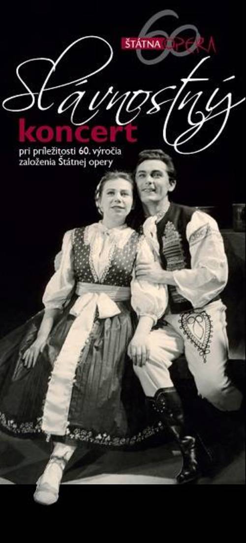 Plagát KONCERT k 60. výročiu založenia Štátnej opery