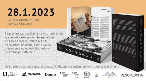 Plagát Krst knihy o divadle KOSMOPOL