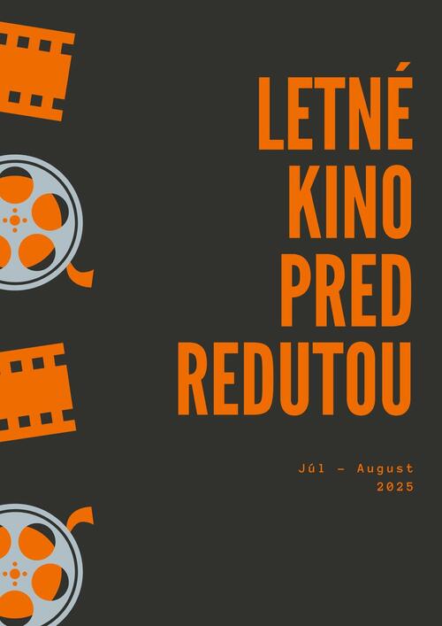 Plagát Letné kino pred Redutou - august
