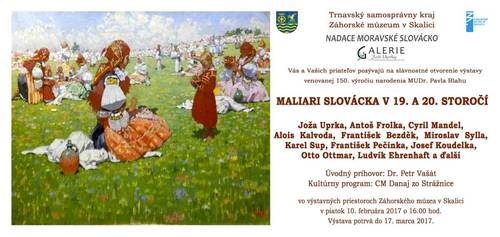 Plagát Maliari Slovácka v 19. a 20. storočí
