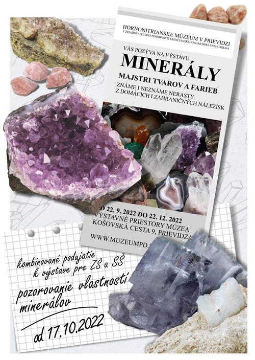 Plagát Minerály - majstri tvarov a farieb (sprievodné podujatie)