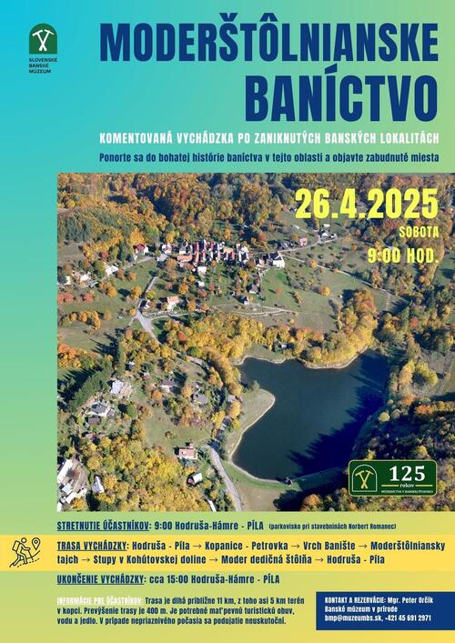 Plagát Montánna vychádzka: Moderštôlnianske baníctvo