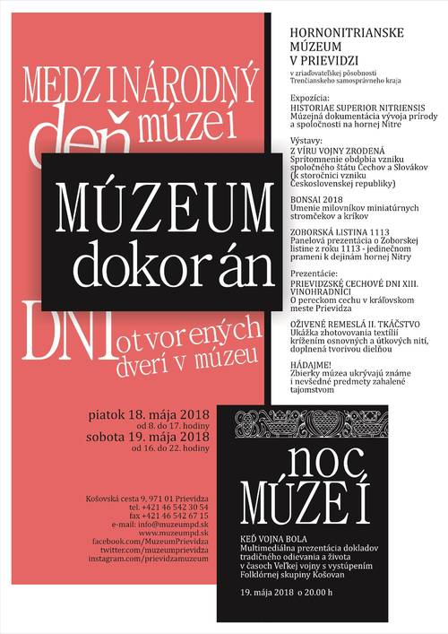 Plagát Múzeum dokorán 2018