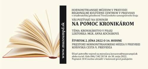 Plagát Na pomoc kronikárom