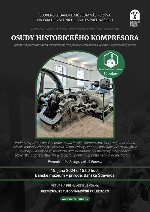 Plagát "Osudy historického kompresora"