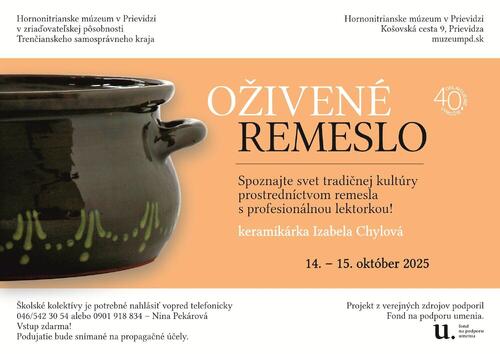 Plagát Oživené remeslo - keramika