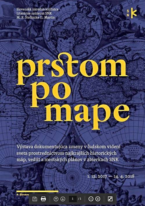 Plagát Prstom po mape