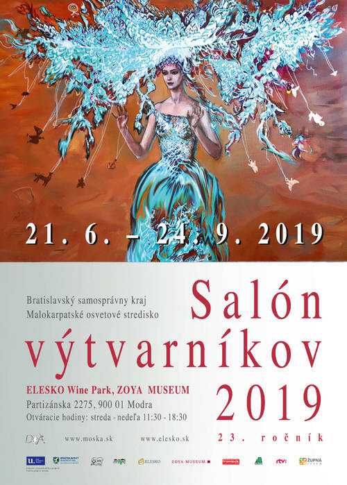 Plagát Salón výtvarníkov 2019 – radosť tvoriť, tvorbou radosť šíriť