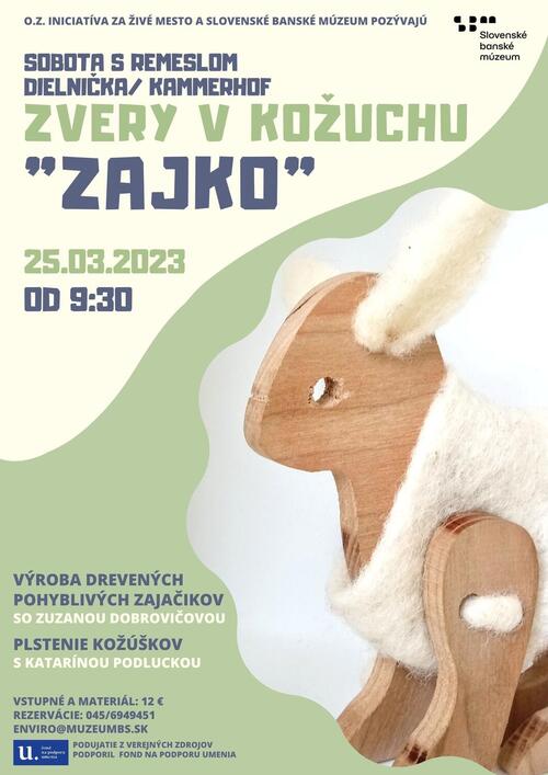 Plagát Sobota s remeslom - Zvery v kožuchu -ZAJKO