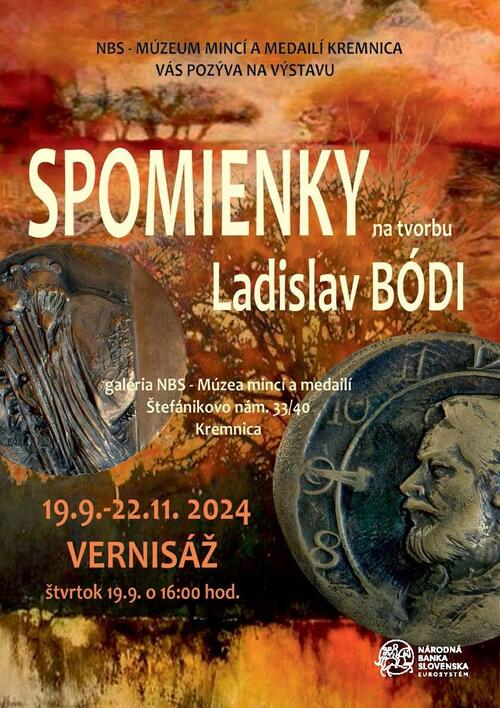 Plagát Spomienky na tvorbu - Ladislav Bódi