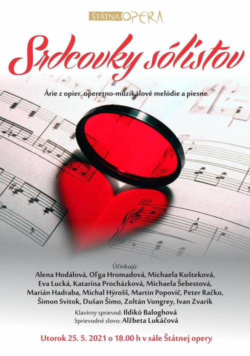Plagát Srdcovky sólistov