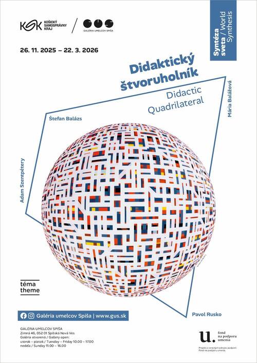 Plagát Syntéza sveta / Didaktický štvoruholník: Štefan Balázs, Mária Balážová, Pavol Rusko, Adam Szentpétery.