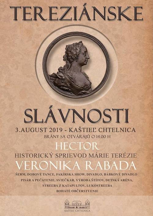 Plagát Tereziánske slávnosti 2019