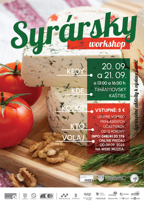 Plagát Tradičná výroba syrov / workshop