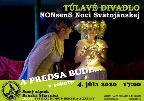 Plagát Túlavé divadlo v Starom zámku v Banskej Štiavnici