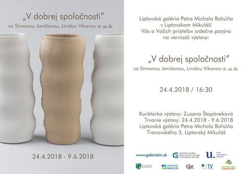 Plagát "V dobrej spoločnosti" so Simonou Janišovou, Lindou Vikovou a si.li