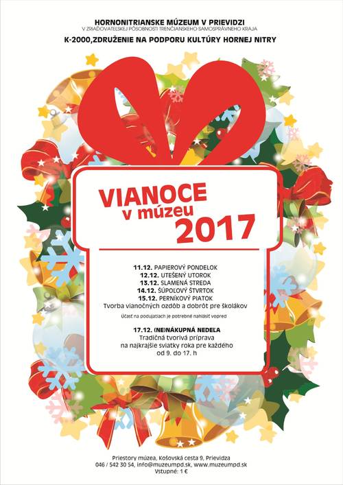 Plagát Vianoce v múzeu 2017