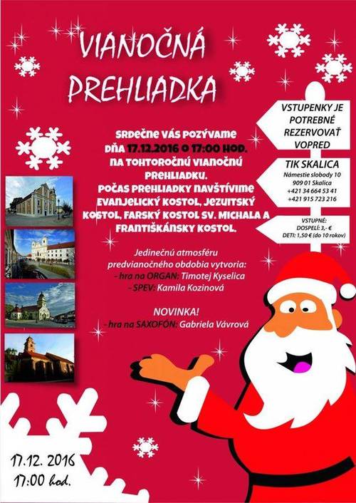 Plagát Vianočná prehliadka v Skalici