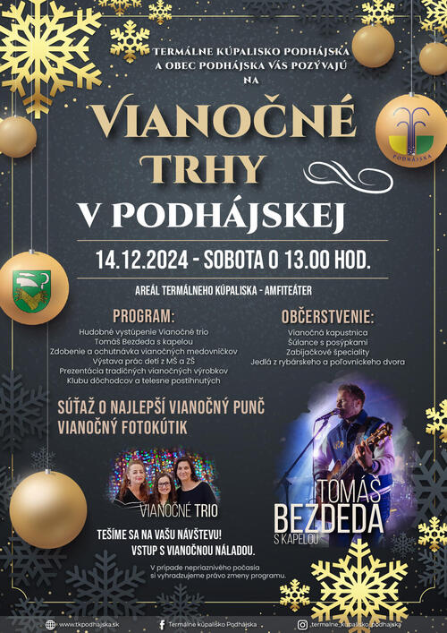 Plagát Vianočné trhy v Podhájskej