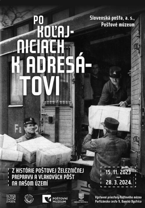 Plagát Výstava Po koľajniciach k adresátovi