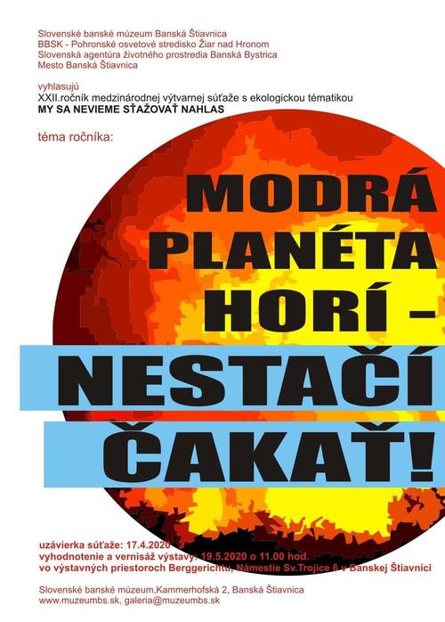 Plagát My sa nevieme sťažovať nahlas 2020